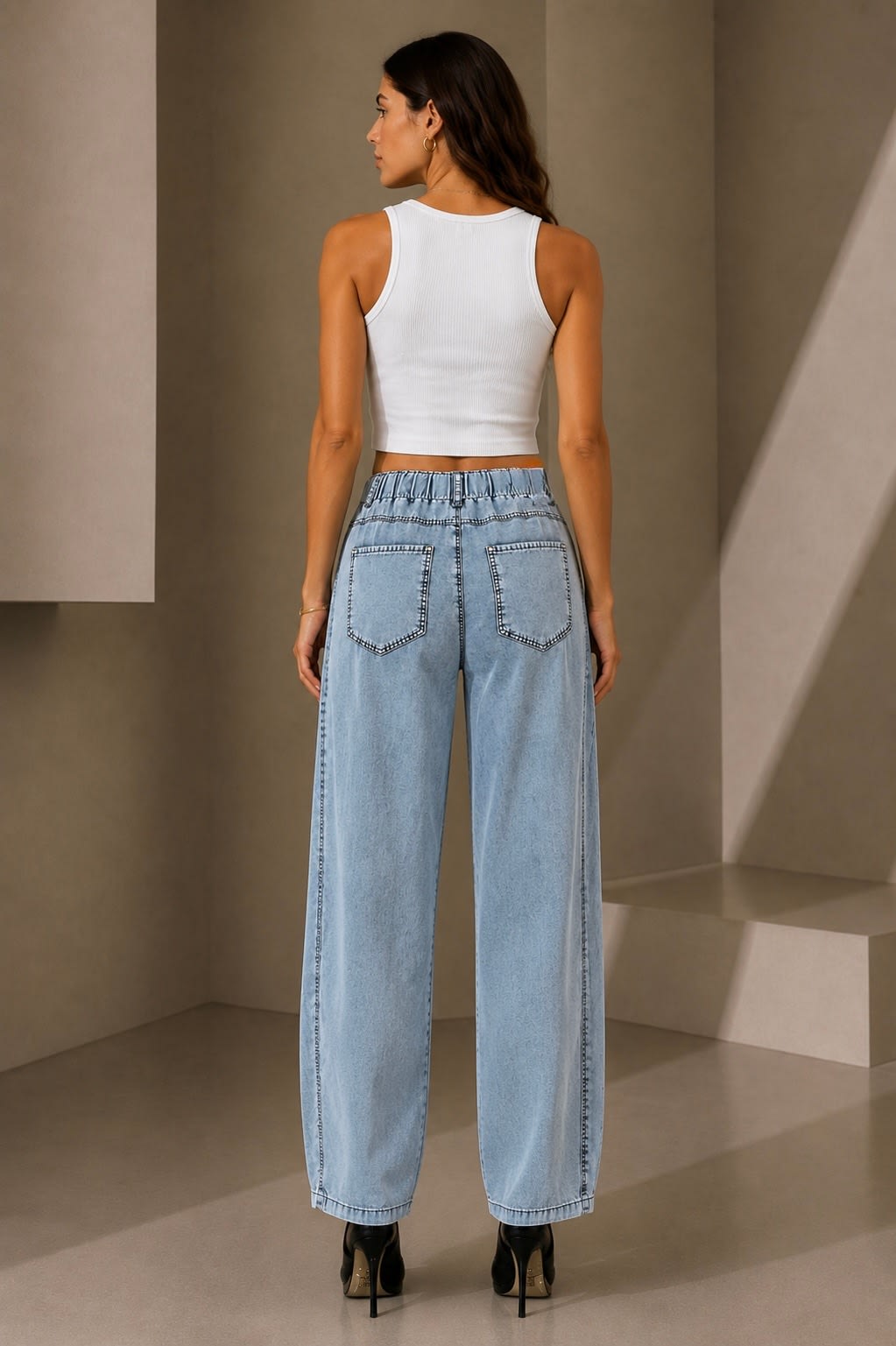 Estensivo Tencel Balloon Leg Jeans - Görsel 2