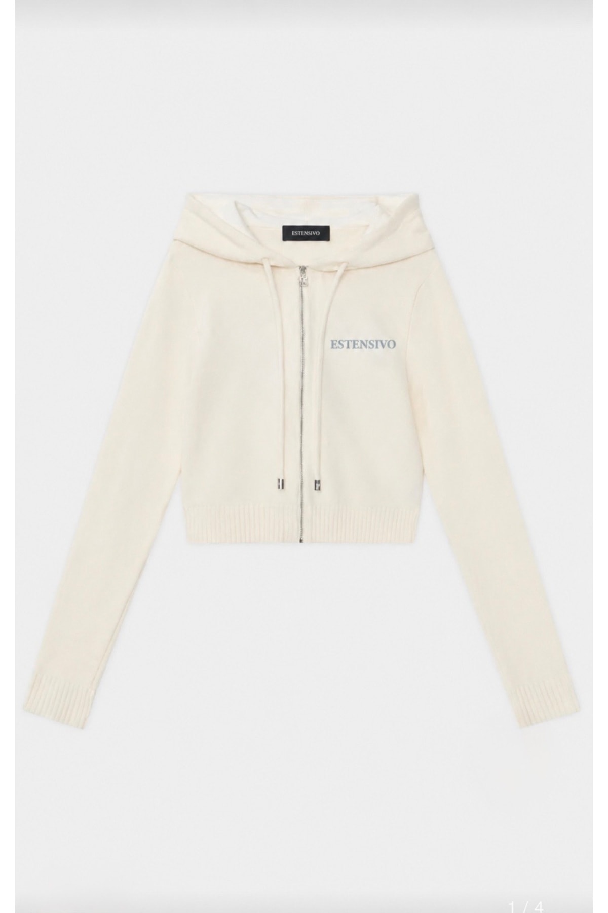 Krem Triko Fermuarlı Crop Hoodie Takım | A World of Hope and Dreams | Premium Koleksiyon - Görsel 7