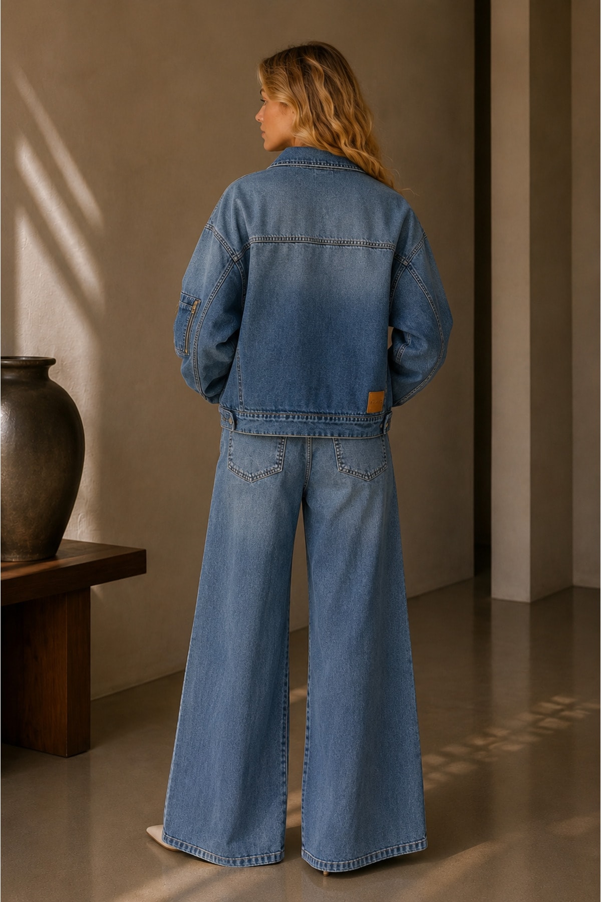 Luna Oversize Denim Ceket - Görsel 5